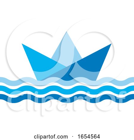 Floating Paper Boat by Lal Perera
