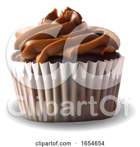3d Chocolate Cupcake by dero