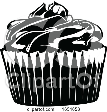Black and White Cupcake by dero