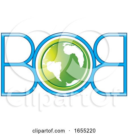 Letter B and Globe Logo by Lal Perera