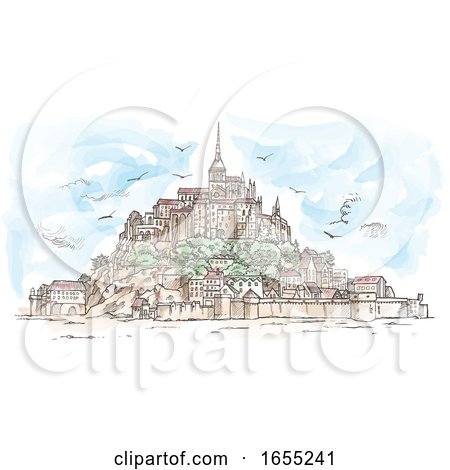 Le Mont Saint Michel France by Domenico Condello