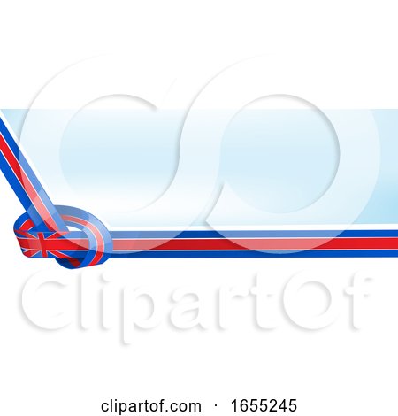 UK Ribbon Flag Knot Background by Domenico Condello