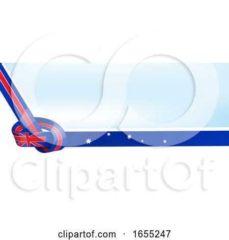 Australian Ribbon Flag Knot Background by Domenico Condello