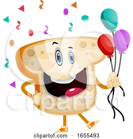 Party Bread Illustration Vector by Morphart Creations