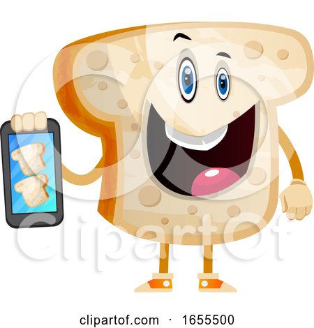 Selfie Bread Illustration Vector by Morphart Creations