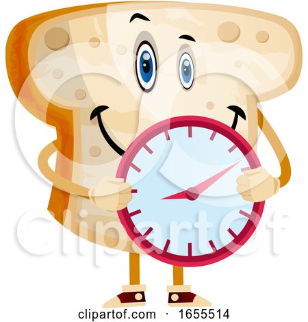 Time Bread Illustration Vector by Morphart Creations