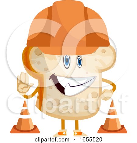 Toast with Hat Illustration Vector by Morphart Creations
