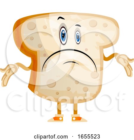 Meh Bread Illustration Vector by Morphart Creations