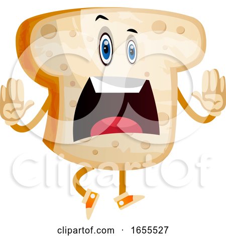 Stop It Bread Illustration Vector by Morphart Creations