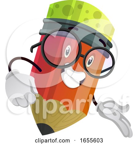 Red Pencil Is Very Happy and Satisfied Illustration Vector by Morphart Creations