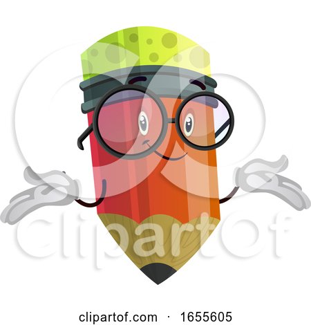Red Pencil Looks like It Is Not Important for Him to Choose Illustration Vector by Morphart Creations