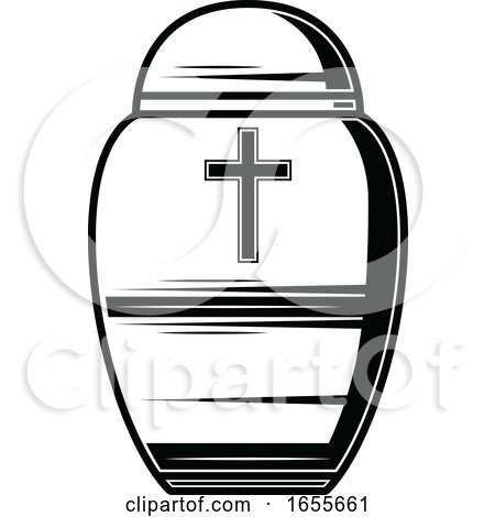 Black and White Urn by Vector Tradition SM