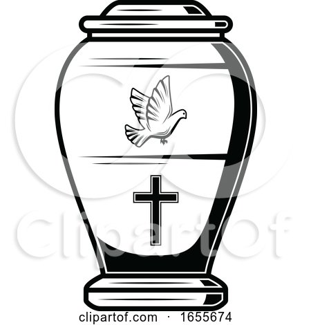 Black and White Urn by Vector Tradition SM