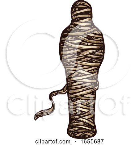 Sketched Egyptian Mummy by Vector Tradition SM