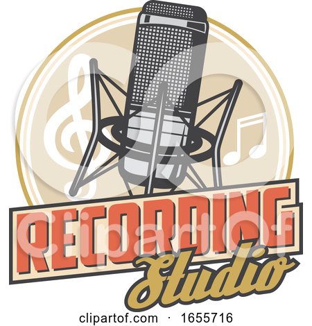 Microphone Recording Studio Design by Vector Tradition SM