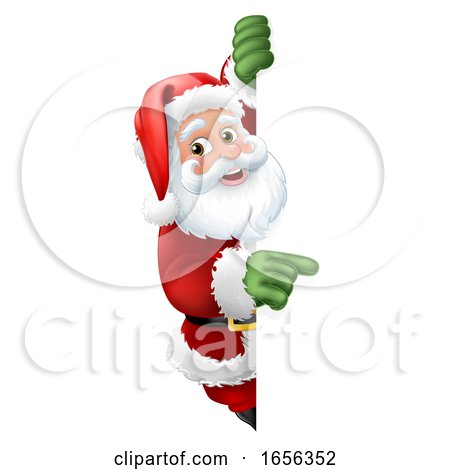 Santa Claus Christmas Cartoon Character by AtStockIllustration
