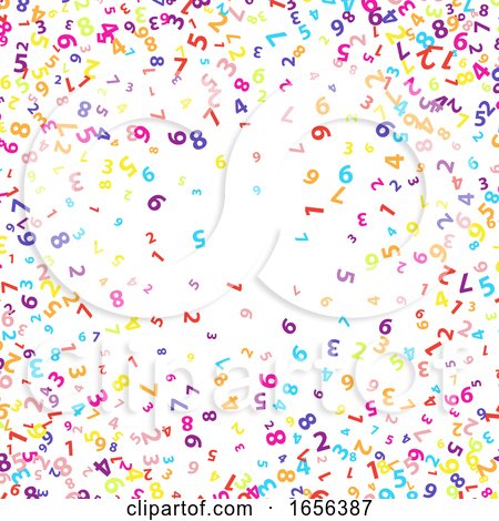 Colourful Numbers Background by KJ Pargeter