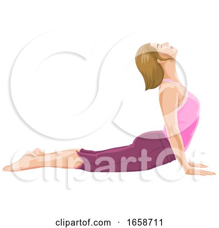 Woman Doing Yoga by Morphart Creations