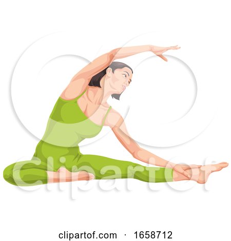Woman Doing Yoga by Morphart Creations