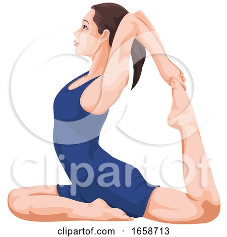 Woman Doing Yoga by Morphart Creations