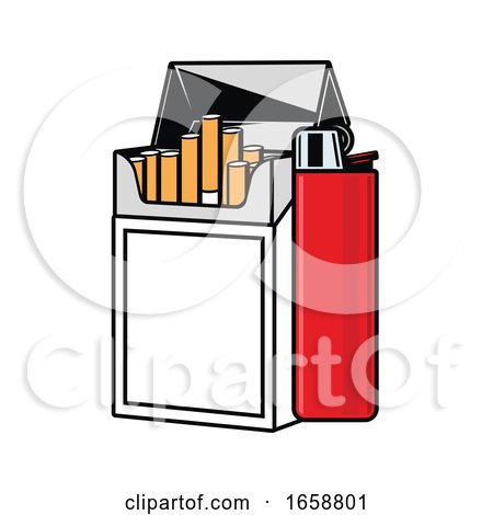 Cigarettes and Lighter by Vector Tradition SM