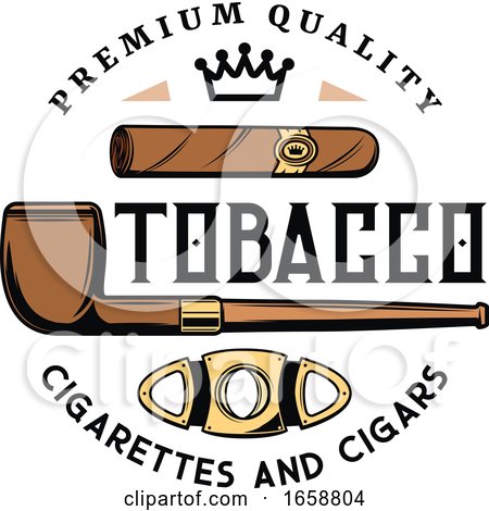 Cigar Tobacco Design by Vector Tradition SM