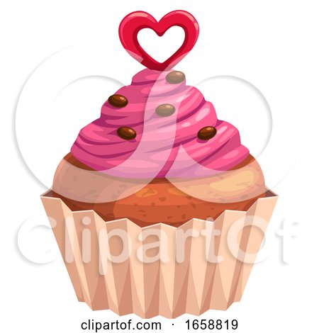Valentines Day Cupcake by Vector Tradition SM