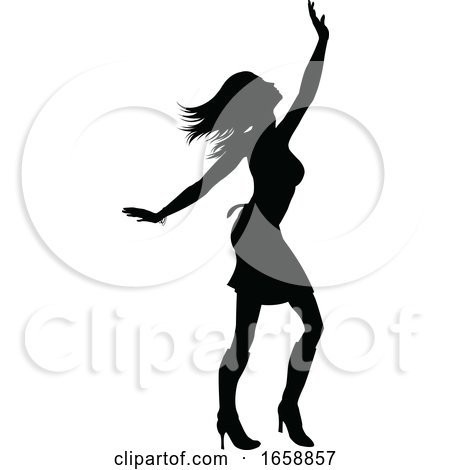 Woman Dancing Person Silhouette by AtStockIllustration