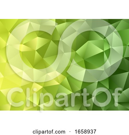 Abstract Background with a Green Low Poly Design by KJ Pargeter