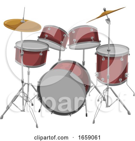 Vector of Drum Set by Morphart Creations