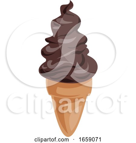 Ice cream Cone with Chocolate by Morphart Creations