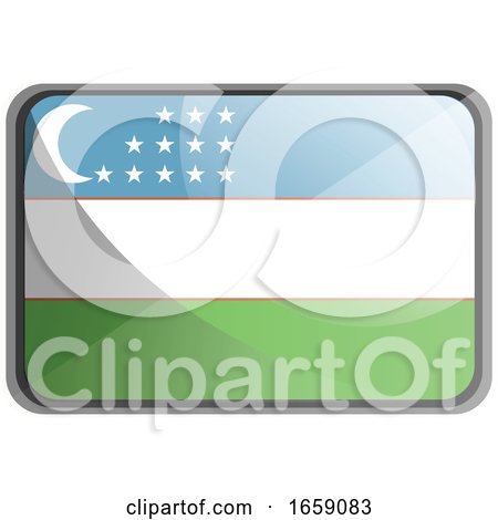 Vector Illustration of Uzbekistan Flag by Morphart Creations