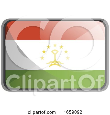 Vector Illustration of Tajikistan Flag by Morphart Creations