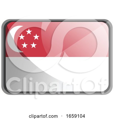 Vector Illustration of Singapore Flag by Morphart Creations
