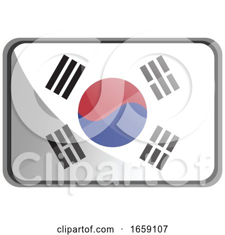 Vector Illustration of South Korea Flag by Morphart Creations