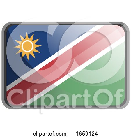 Vector Illustration of Namibia Flag by Morphart Creations