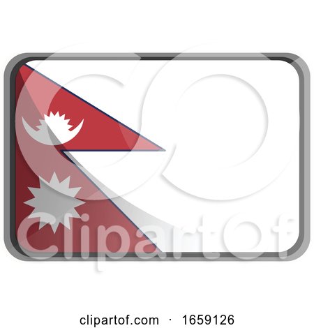 Vector Illustration of Nepal Flag by Morphart Creations