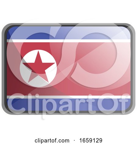 Vector Illustration of North Korea Flag by Morphart Creations