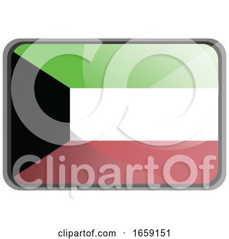 Vector Illustration of Kuwait Flag by Morphart Creations