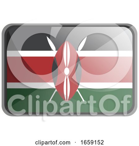Vector Illustration of Kenya Flag by Morphart Creations