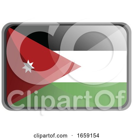 Vector Illustration of Jordan Flag by Morphart Creations