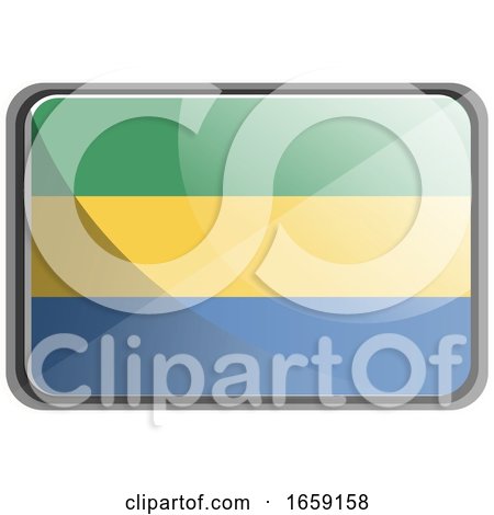 Vector Illustration of Gabon Flag by Morphart Creations