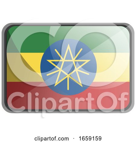 Vector Illustration of Ethiopia Flag by Morphart Creations
