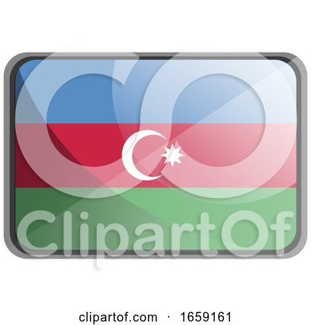 Vector Illustration of Azerbaijan Flag by Morphart Creations