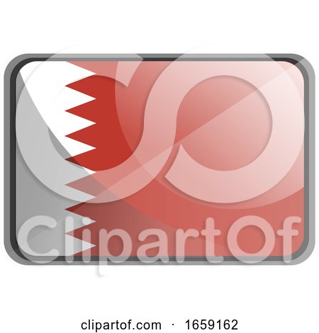 Vector Illustration of Bahrain Flag by Morphart Creations