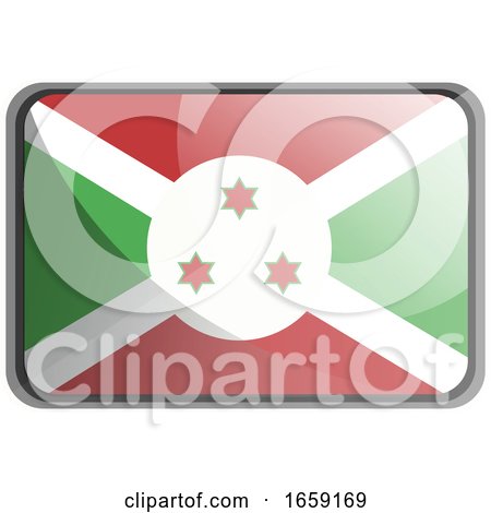 Vector Illustration of Burundi Flag by Morphart Creations