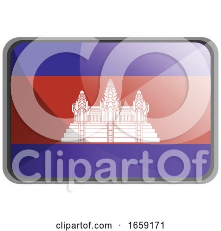 Vector Illustration of Cambodia Flag by Morphart Creations
