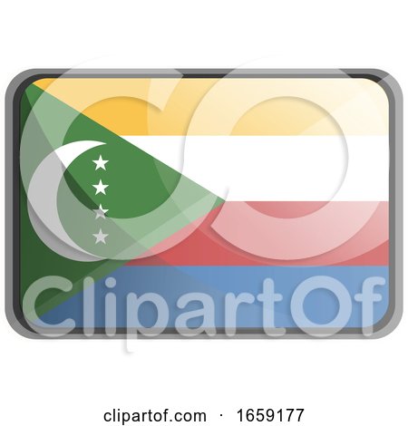 Vector Illustration of Comoros Flag by Morphart Creations