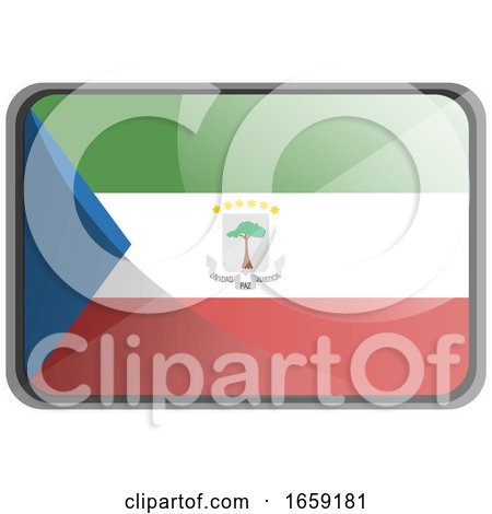 Vector Illustration of Equatorial Guinea Flag by Morphart Creations