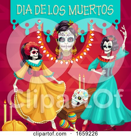 Dia De Los Muertos Mexican Design by Vector Tradition SM